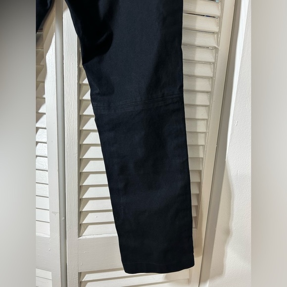 Isabel Marant Blocked Navy And Black Crop Straight Cotton Chic Trousers Size 42 - Picture 7 of 12